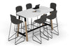 Quadro A Legs Counter Table Wood Legs - Large Rounded Corners [1800L x 1000W with Large Rounded Corners] - Thumbnail 8 