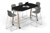 Quadro A Legs Counter Table Wood Legs - Large Rounded Corners [1800L x 1000W with Large Rounded Corners] - Thumbnail 18 