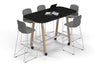 Quadro A Legs Counter Table Wood Legs - Large Rounded Corners [1800L x 1000W with Large Rounded Corners] - Thumbnail 19 