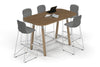 Quadro A Legs Counter Table Wood Legs - Large Rounded Corners [1800L x 1000W with Large Rounded Corners] - Thumbnail 5 