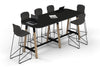Quadro A Legs Counter Table Wood Legs - Large Rounded Corners [2400L x 1000W with Large Rounded Corners] - Thumbnail 7 