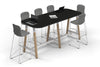 Quadro A Legs Counter Table Wood Legs - Large Rounded Corners [2400L x 1000W with Large Rounded Corners] - Thumbnail 4 