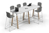 Quadro A Legs Counter Table Wood Legs - Large Rounded Corners [2400L x 1000W with Large Rounded Corners] - Thumbnail 1 