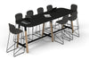 Quadro A Legs Counter Table Wood Legs - Large Rounded Corners [3000L x 1000W with Large Rounded Corners] - Thumbnail 12 
