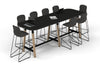 Quadro A Legs Counter Table Wood Legs - Large Rounded Corners [3000L x 1000W with Large Rounded Corners] - Thumbnail 13 