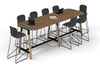 Quadro A Legs Counter Table Wood Legs - Large Rounded Corners [3000L x 1000W with Large Rounded Corners] - Thumbnail 10 