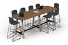 Quadro A Legs Counter Table Wood Legs - Large Rounded Corners [3000L x 1000W with Large Rounded Corners] - Thumbnail 11 