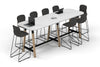 Quadro A Legs Counter Table Wood Legs - Large Rounded Corners [3000L x 1000W with Large Rounded Corners] - Thumbnail 9 