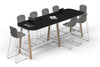 Quadro A Legs Counter Table Wood Legs - Large Rounded Corners [3000L x 1000W with Large Rounded Corners] - Thumbnail 6 