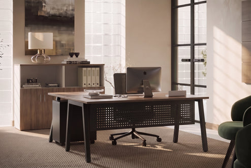 Quadro A Legs L-Shaped Corner Office Desk [1400L x 1450W]