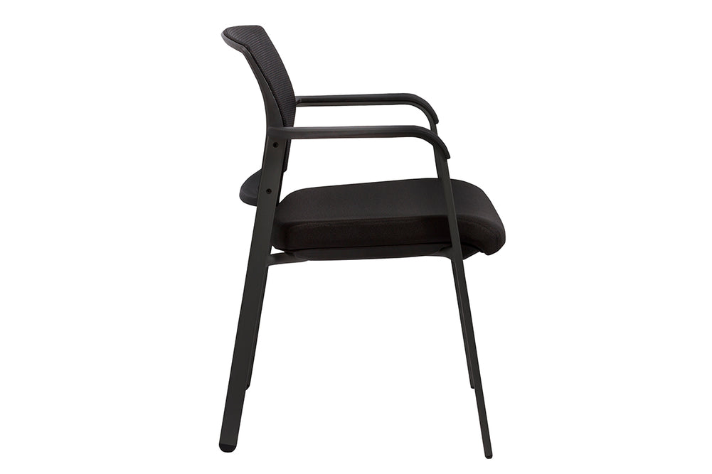 Rina Visitor Chair - Mesh Back-black  