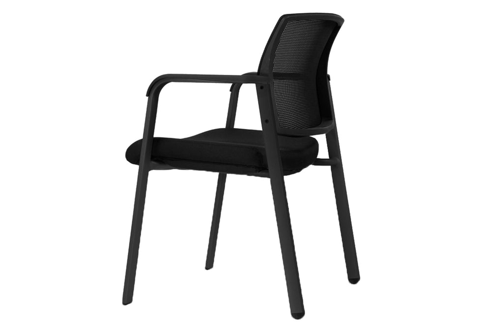 Rina Visitor Chair - Mesh Back-black  