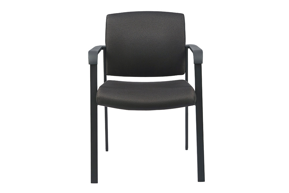 Rina Visitor Chair - Fabric Back-black  