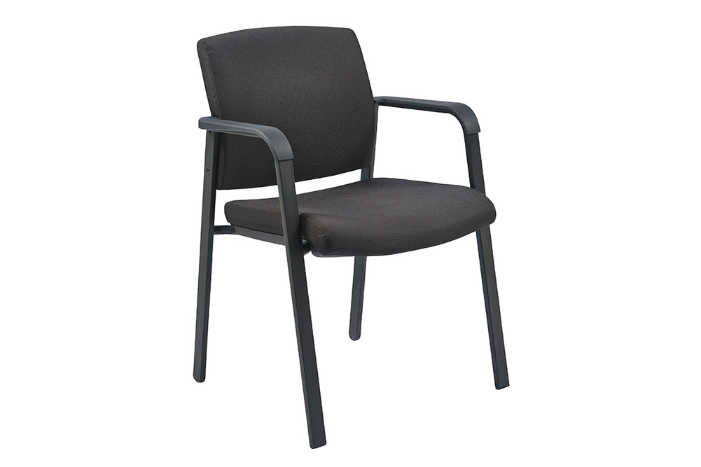 Rina Visitor Chair - Fabric Back-black  