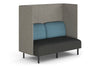 Sona Modular Privacy Sofa Double Seater Lounge - High Back with Sides - Thumbnail 5 