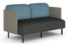 Sona Modular Sofa Double Seater Lounge - Low Back with Sides - Thumbnail 5 