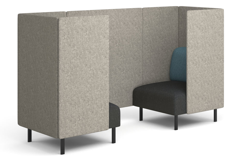 Sona Modular Sofa 2 Seater Meeting Configuration-glacier blue  