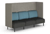 Sona Modular Privacy Sofa Triple Seater Lounge - High Back with Sides - Thumbnail 5 