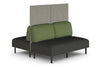 Sona Modular Privacy Sofa 4 Seater Back to Back Lounge - High Back - Thumbnail 3 