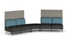 Sona Modular Privacy Sofa 5 Seater Angle Lounge - High Back - Thumbnail 5 