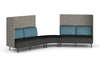 Sona Modular Privacy Sofa 5 Seater Angle Lounge - High Back with Sides - Thumbnail 5 