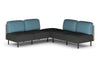 Sona Modular Sofa 5 Seater Corner Lounge - Low Back - Thumbnail 5 