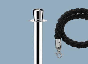 Vision Q Stand - Stainless Steel Rope Barrier and Bollard