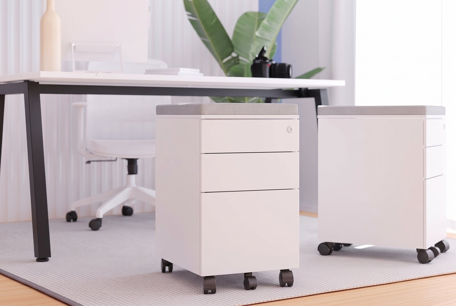 Slim Mobile Pedestal