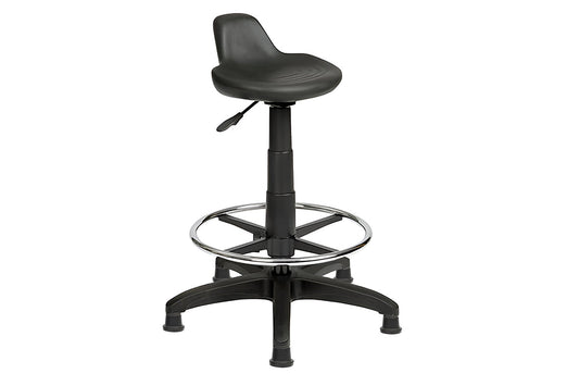 Uplifting Sit Stand Drafting Stool with Lip