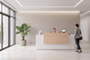 Uniform Reception Counter - White Desk