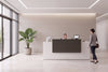 Uniform Reception Counter - White Desk