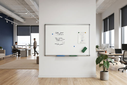 JasonL Commercial Magnetic Whiteboard - Silver Frame