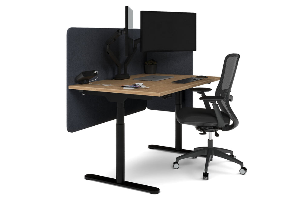 Acoustic Fly By Screens 18mm Thick Corner Wrap with Radius Corners [Corner wrap flyby screen]-820H x 1800W white L bracket dark grey