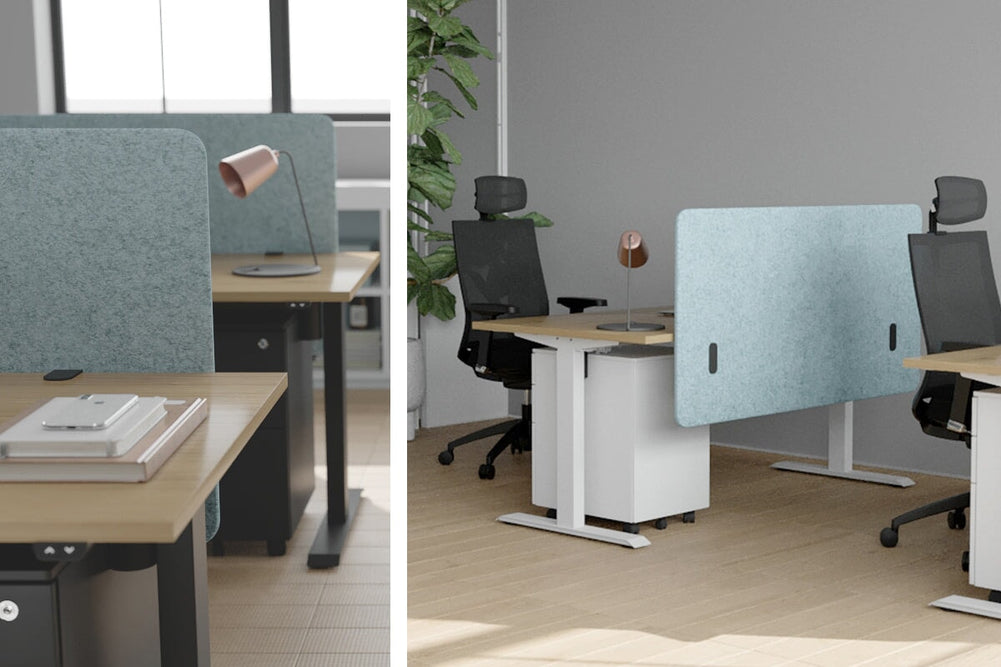 Acoustic Fly By Screens 18mm Thick with Radius Corners [Flyby screen]-820H x 1800W black clamp bracket dark grey