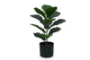 Artificial Fiddle Leaves in Black Pot - Pack of 3 - Thumbnail 4 