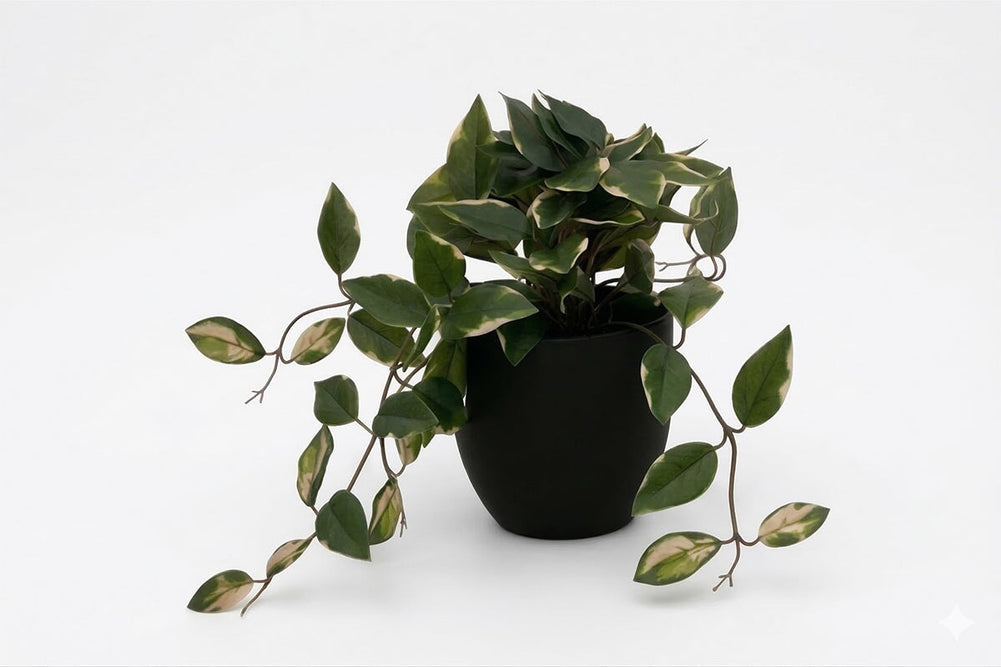 Artificial Hoya Plants - Pack of 4-black  
