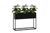 Artificial Taro Leaves in Black Pot - Pack of 3 - Thumbnail 2 