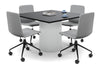 Baobab Circular Base Boardroom Rectangle Table [1200L x 1200W] - Thumbnail 7 