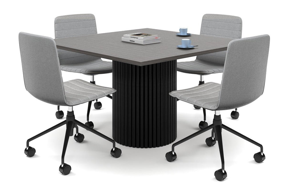 Baobab Circular Base Boardroom Rectangle Table [1200L x 1200W]-black leg  