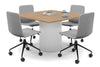 Baobab Circular Base Boardroom Rectangle Table [1200L x 1200W] - Thumbnail 5 