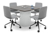 Baobab Circular Base Boardroom Rectangle Table [1200L x 1200W] - Thumbnail 6 