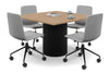 Baobab Circular Base Boardroom Rectangle Table [1200L x 1200W] - Thumbnail 10 