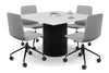 Baobab Circular Base Boardroom Rectangle Table [1200L x 1200W] - Thumbnail 8 