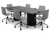 Baobab Circular Base Boardroom Rectangle Table [2400L x 1200W] - Thumbnail 12 