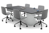 Baobab Circular Base Boardroom Rectangle Table [2400L x 1200W] - Thumbnail 7 