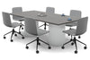 Baobab Circular Base Boardroom Rectangle Table [2400L x 1200W] - Thumbnail 6 