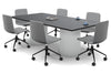 Baobab Circular Base Boardroom Rectangle Table [2400L x 1200W] - Thumbnail 7 