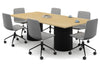 Baobab Circular Base Boardroom Rectangle Table [2400L x 1200W] - Thumbnail 9 