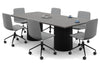 Baobab Circular Base Boardroom Rectangle Table [2400L x 1200W] - Thumbnail 11 