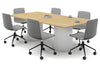 Baobab Circular Base Boardroom Rectangle Table [2400L x 1200W] - Thumbnail 4 